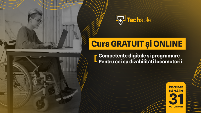 Program pentru persoane cu dizabilități locomotorii care vor o carieră în IT