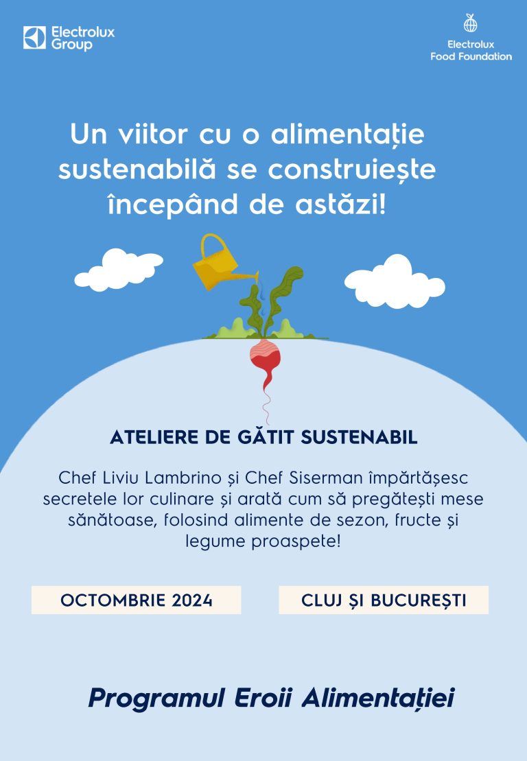 Electrolux România organizează ateliere de nutriție pentru 2400 elevi