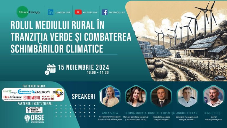 Dezbatere NewsEnergy: Rolul mediului rural în tranziția verde și combaterea schimbărilor climatice