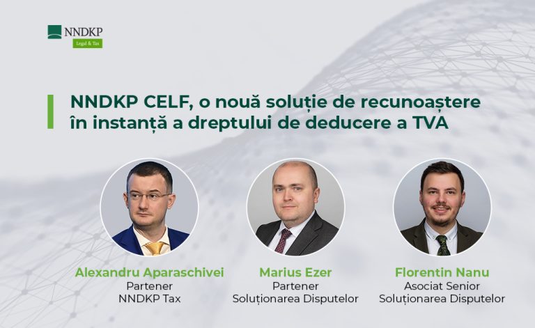 Soluție de recunoaștere în instanță a dreptului de deducere a TVA aferente cheltuielilor de investiție în cazul abandonului proiectului