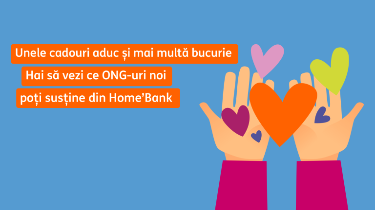 Donații în Home’Bank făcute de clienții ING Bank România pentru ONG-uri
