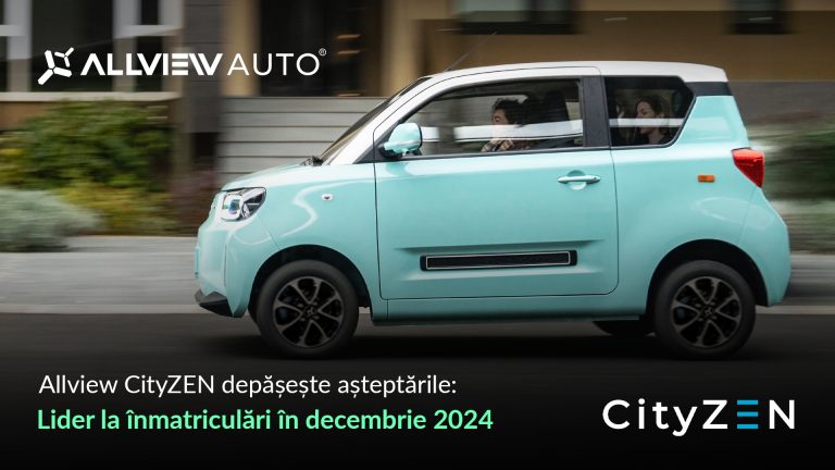 Allview CityZEN, lider la înmatriculări în decembrie 2024 