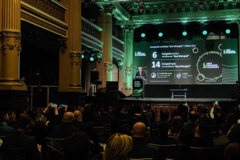 20 de companii antreprenoriale românești, cu o cifră de afaceri cumulată de 2,7 miliarde de euro și peste 9.200 de angajați, au primit certificarea Deloitte „Best Managed Companies”, ediția a treia, pentru performanța managerială 