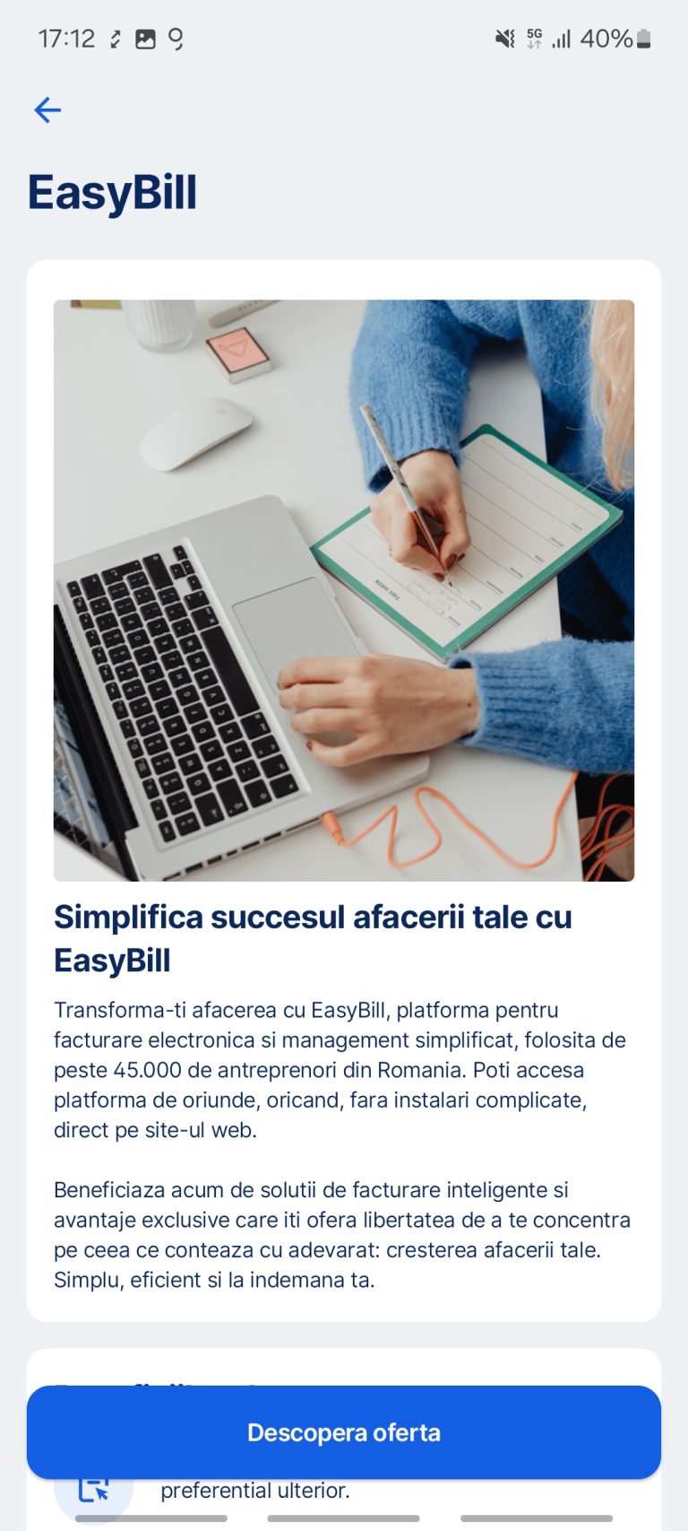 BCR extinde ecosistemul George printr-un parteneriat cu EasyBill