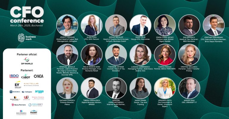 CFO Conference 2025: Pe 28 martie, lideri financiari analizează strategiile de adaptare în contextul macroeconomic actual