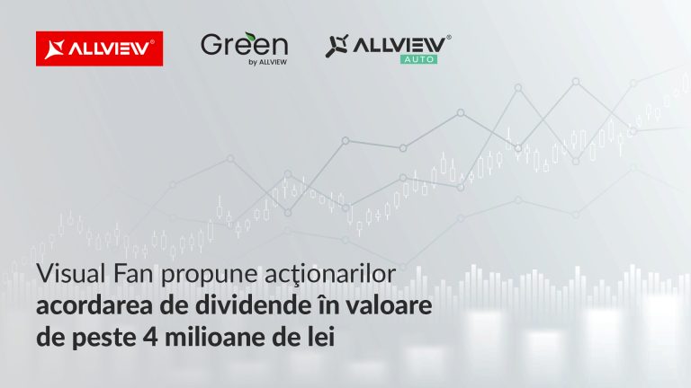 Acționarii Visual Fan vor putea beneficia de dividende în valoare de peste 4 milioane de lei, conform noii propuneri anuale, ce oferă un randament net de aproximativ 4%