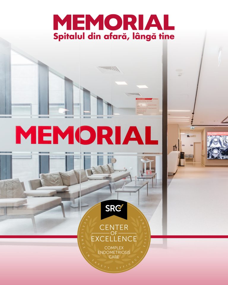 Spitalul Memorial Băneasa, parte din Grupul Memorial Healthcare, singurul Centru de Excelență din România în tratarea formelor complexe de endometrioză, acreditat de Surgical Review Corporation 