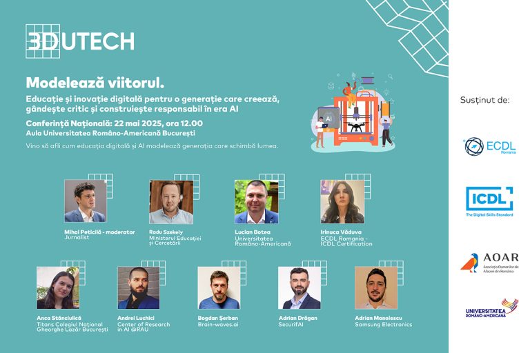 Conferința Națională 3DUTECH 2025 – Cum educația digitală și AI modelează generația care schimbă lumea