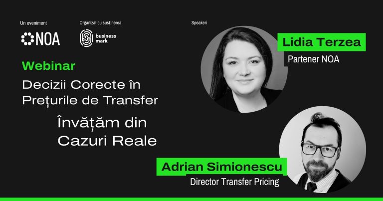 Concluziile webinarului „Decizii corecte în prețurile de transfer: învățăm din cazuri reale”.
