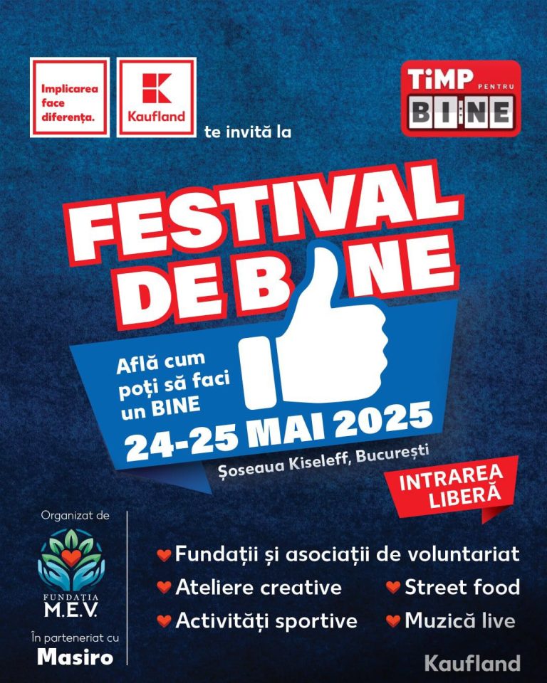 Kaufland deschide porțile Festivalului de Bine, pe Șoseaua Kiseleff
