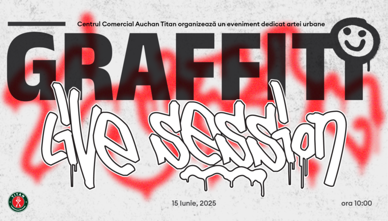 Artă urbană la Centrul Comercial Auchan Titan 
