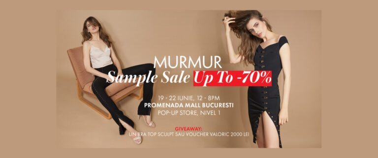 Murmur și Promenada Mall lansează evenimentul Sample Sale dedicat eleganței contemporane