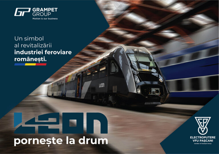 Leon, primul tren fabricat integral în România de GRAMPET Group, ajunge în București