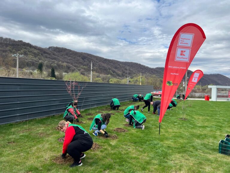 Mini-păduri urbane plantate de Kaufland