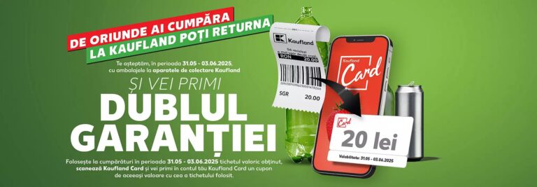 De două ori valoarea garanției SGR oferită clienților prin Kaufland Card