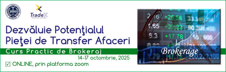 Dezvăluie Potențialul Pieței de Transfer Afaceri: Training Practic de Brokeraj – 14 octombrie – 17 octombrie