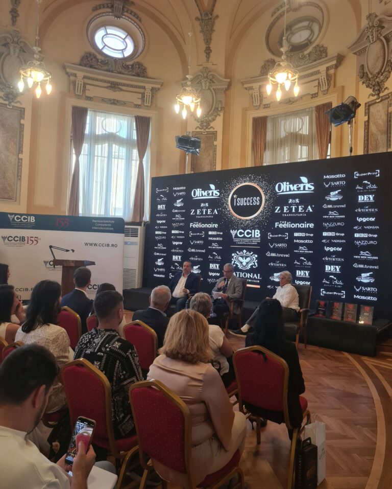 Eric Roberts și echipa I Success, la Camera de Comerț și Industrie București