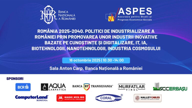 „România 2025-2040. Politici de industrializare a României prin promovarea unor industrii inovative bazate pe cunoștințe și digitalizare, it, ia, biotehnologii, nanotehnologii, industria cosmosului