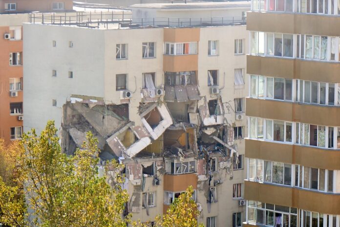 Bucharest,,Romania.,17th,Oct,,2025:,Several,Apartments,Destroyed,In,A