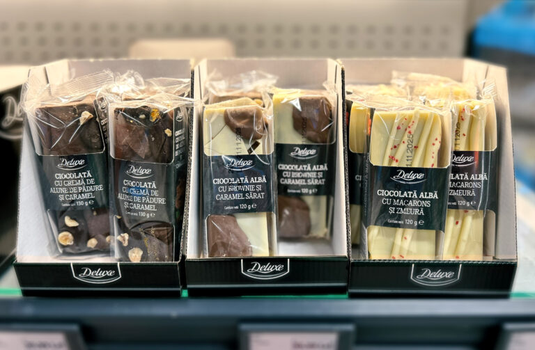 Inovație locală în categoria ciocolatelor premium: Lidl extinde marca proprie Deluxe cu trei noi sortimente de ciocolată fabricate în România