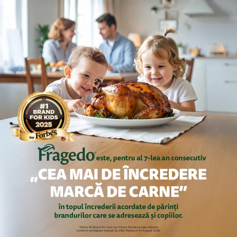 Fragedo, transformă „7 ani de acasă” în „7 ani de recunoaștere drept #1 Brand for Kids”, cea mai de încredere marcă de carne 