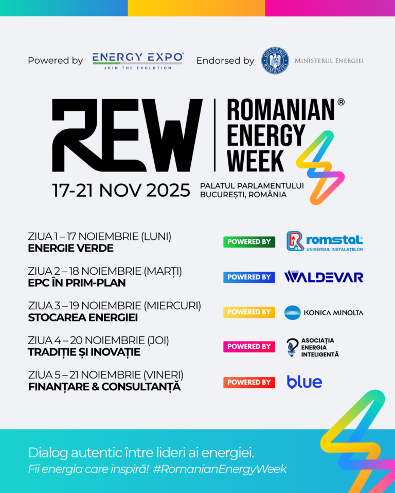 Începe ROMANIAN ENERGY WEEK 2025! 5 zile cu 5 teme relevante pentru sectorul energetic românesc