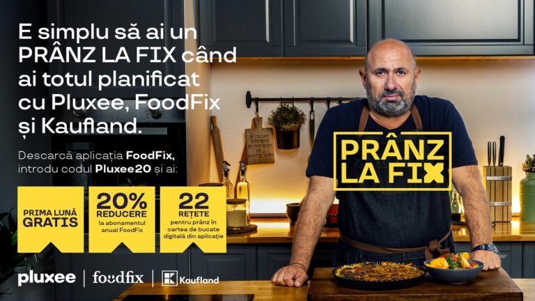 FoodFix, Pluxee & Kaufland lansează „Prânz la Fix”: rețete gătite cu sens la valoarea unui tichet de masă, cu livrare rapidă prin Wolt