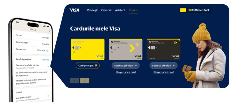 Raiffeisen Bank oferă, în premieră pentru România, acces la platforma de beneficii my Visa, direct din aplicația Smart Mobile