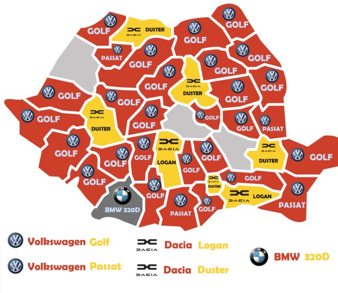 harta masinilor preferate