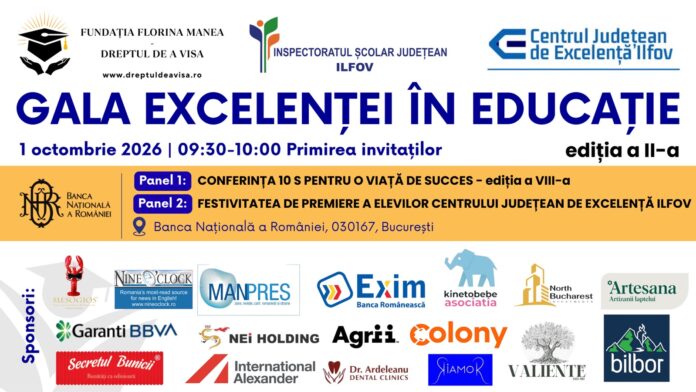 GALA EXCELENTEI IN EDUCATIE 2026 - FUNDATIA DREPTUL DE A VISA