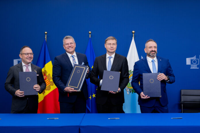 UE, Andorra și San Marino au semnat acordul de asociere pentru accesul la piața unică